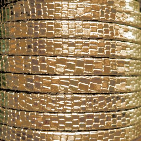 5 mm bronze flat greco leather