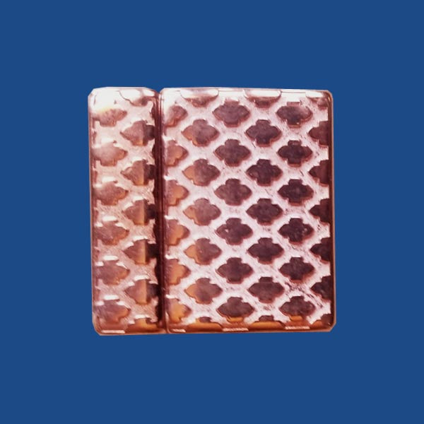 Rose gold plated diamond pattern magnetic clasp 20 mm