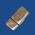 hammered-pattern magnetic clasp for 5 mm flat leather plated with antique silver