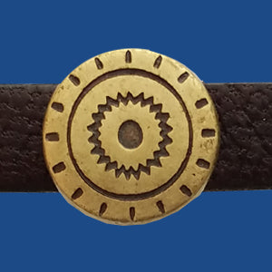 Native American Sun Pattern Slider For 10 mm Flat