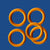 7.25 mm Rubber O-Rings for leather (10 pcs per bag)
