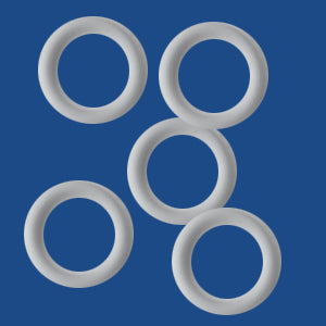 10 mm Rubber O-Rings for leather (10 pcs per bag)